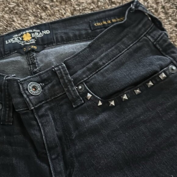 Lucky Brand 2/26 R Black Charlie Skinny - Picture 6 of 11
